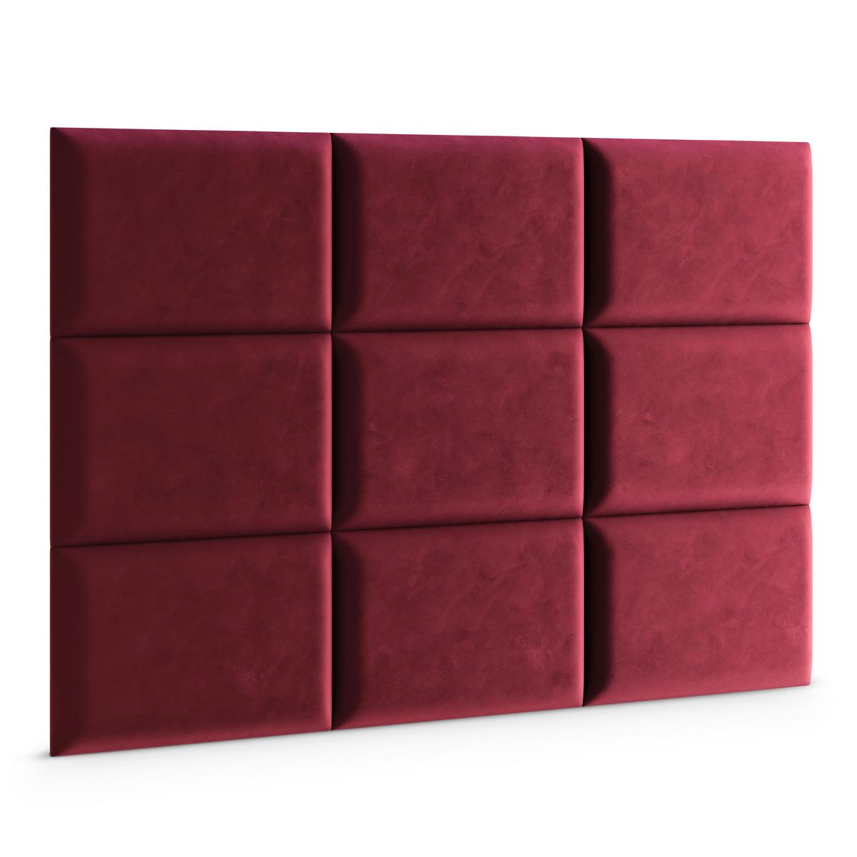 Panele tapicerowane 60x40 cm na ścianę magic velvet bordowy nr. 3