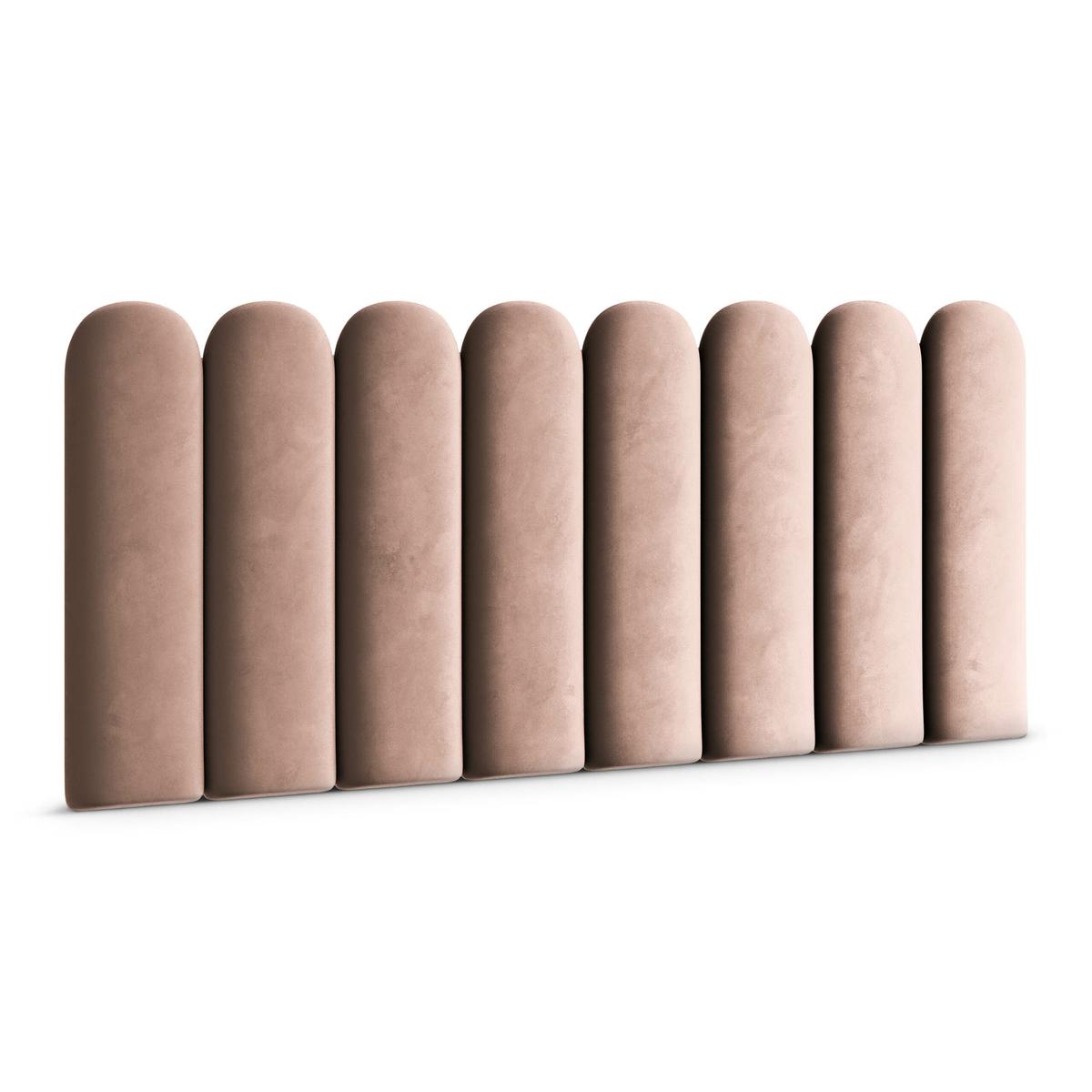 Panele tapicerowane 20x60 cm na ścianę płotek różowy magic velvet