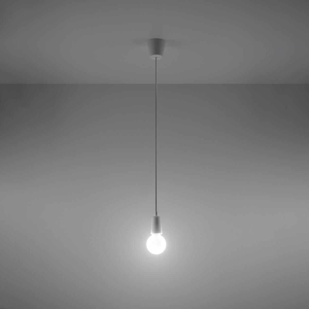 Lampa wisząca DIEGO 1 biała 90x9x9cm nowoczesna E27 do salonu nr. 3