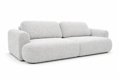 Kanapa rozkładana trzyosobowa ITALY 253x110x71 cm LOOP sofa z funkcją spania szara - Miniaturka zdjęcia nr 1