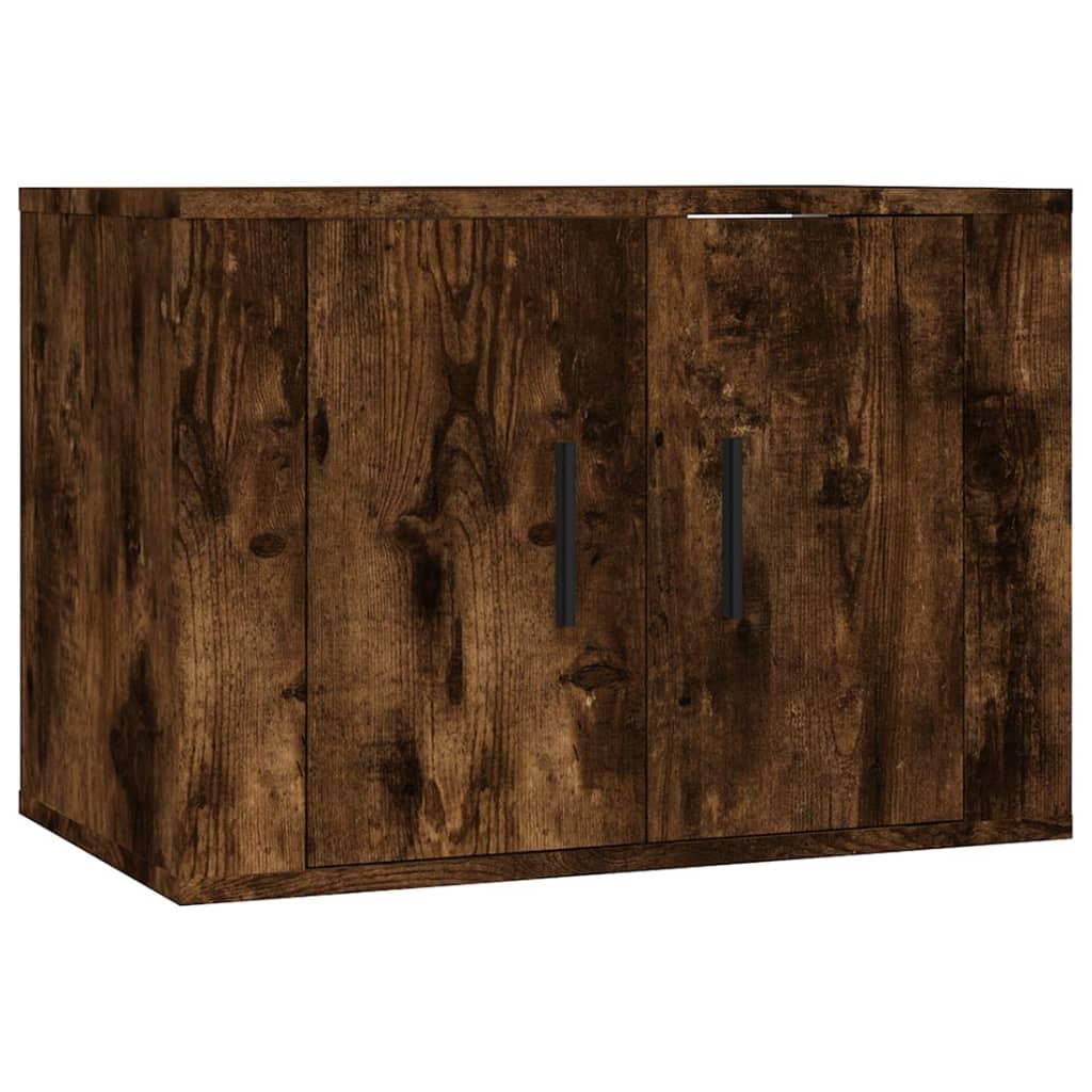 Zestaw szafek RTV 57x34,5x40 cm stojące 3-częściowe przydymiony dąb do salonu nr. 4