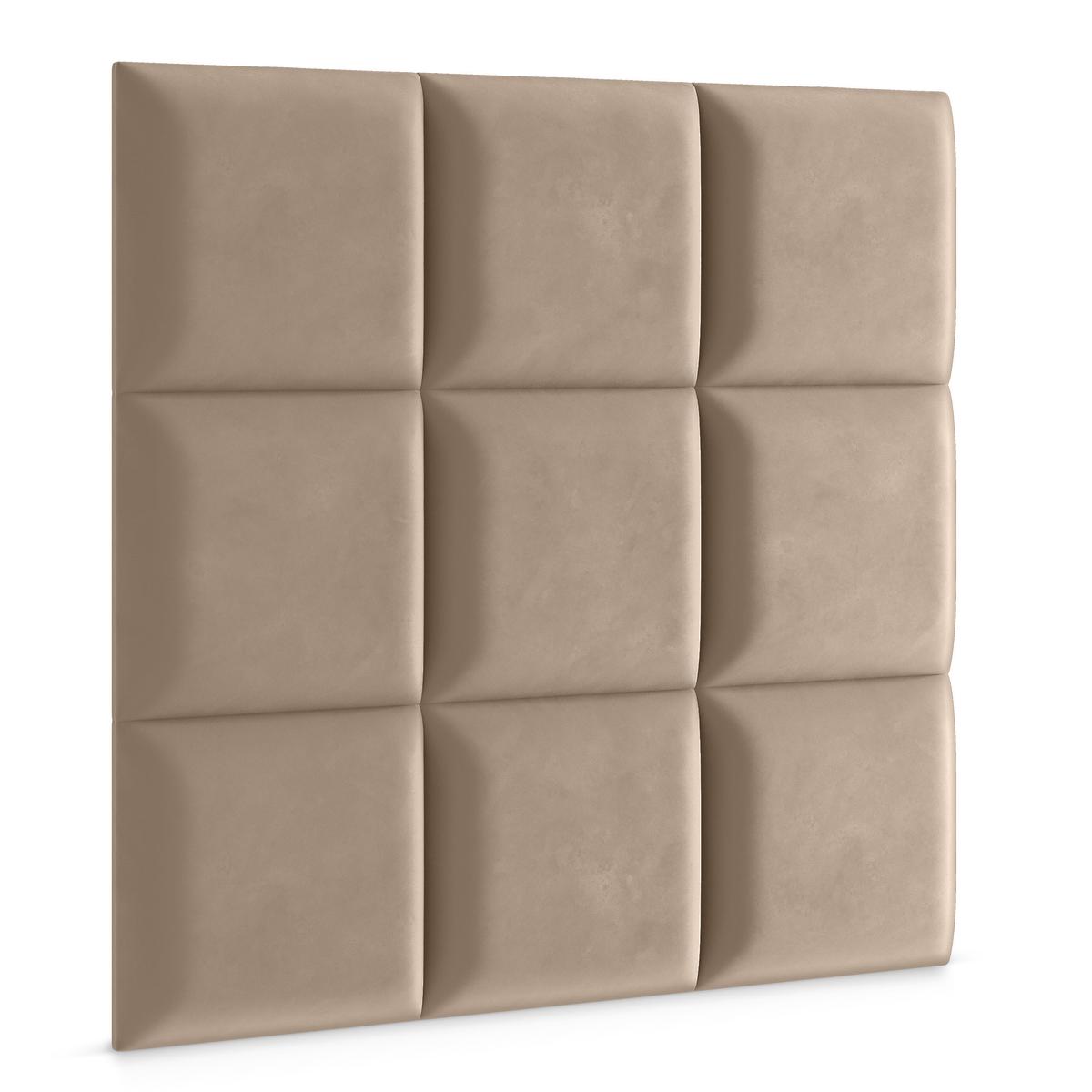 Panele tapicerowane  30x30 cm na ściankę kwadrat beżowy nr. 3