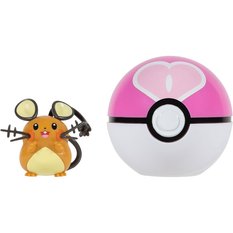 POKEMON CLIP 'N' GO ZESTAW JAZWARES ORYGINALNA FIGURKA DEDENNE + LOVE BALL - Miniaturka zdjęcia nr 2