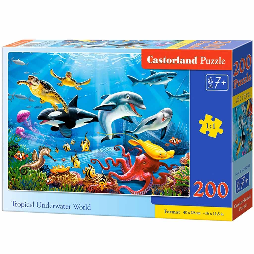 CASTORLAND Puzzle układanka 200 elementów Tropical Underwater World - Tropikalny Podwodny Świat 7+ nr. 3