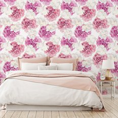 Tapeta Różowe PEONIE Białe Tulipany Kwiaty Natura 53x1000  - Miniaturka zdjęcia nr 7