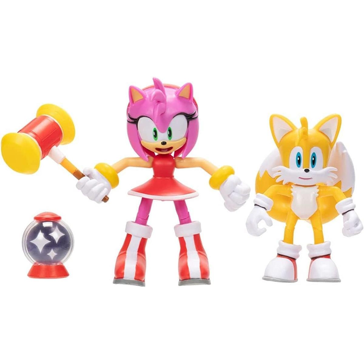 Zestaw ruchomych figurek SONIC amy + tails the hedgehog jakks pacific dla dziecka nr. 2