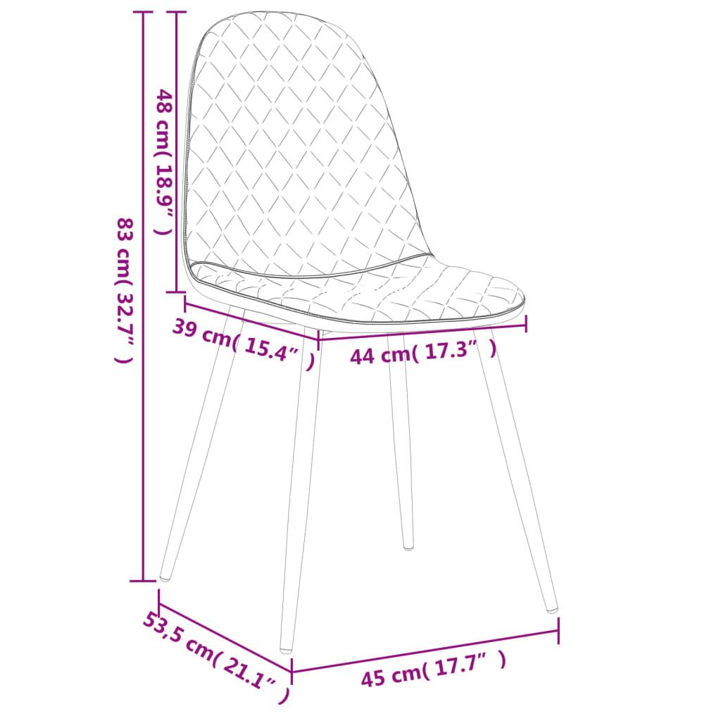 Krzesła 4 szt obite aksamitem kremowe do jadalni nr. 9