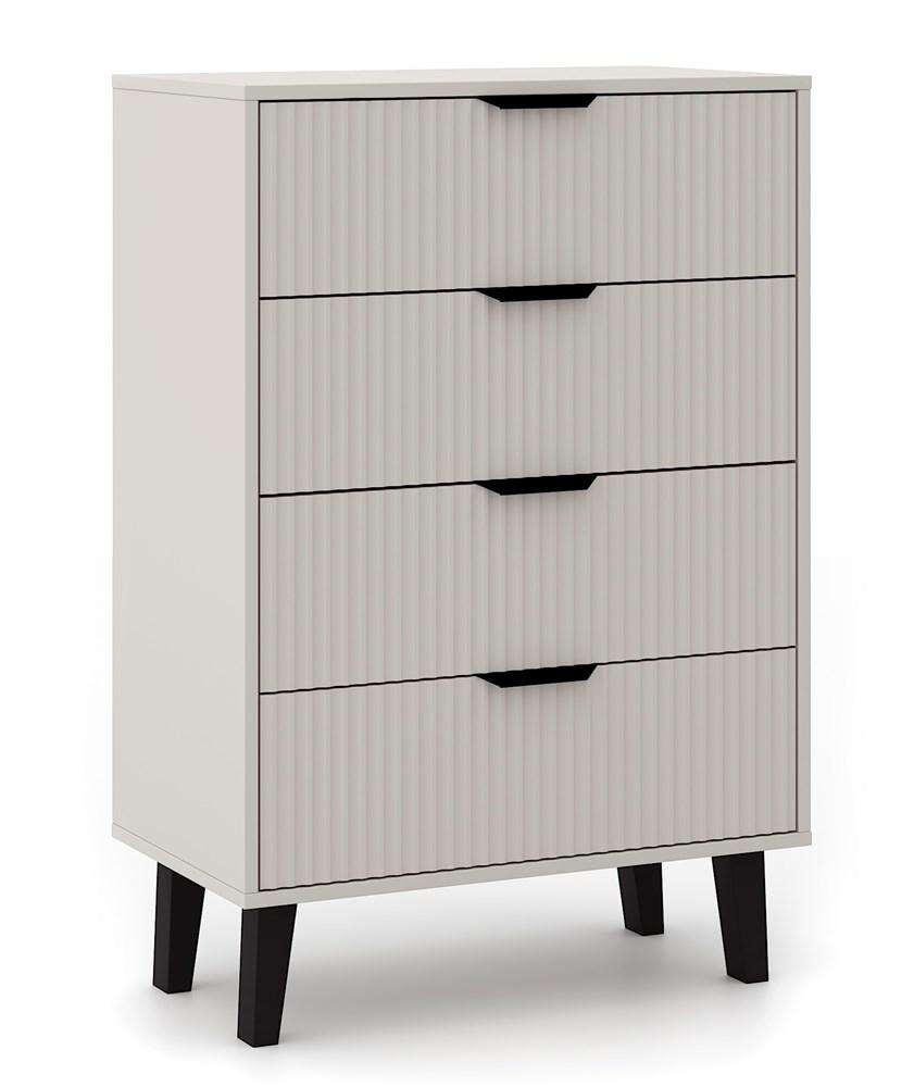 Komoda Scandi 102,5x70x39 cm do salonu sypialni slim kaszmir