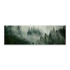 Obraz Panoramiczny Krajobraz LAS WE MGLE Efekt 3D Natura 145x45cm - Miniaturka zdjęcia nr 2