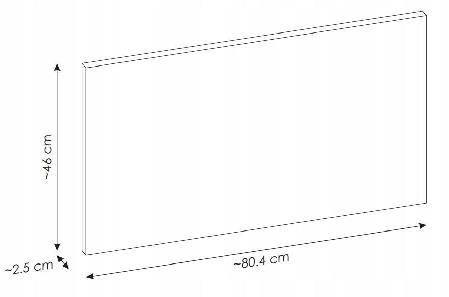 Blat do szafki umywalkowej 80 cm oak 2,5 cm do łazienki  nr. 10