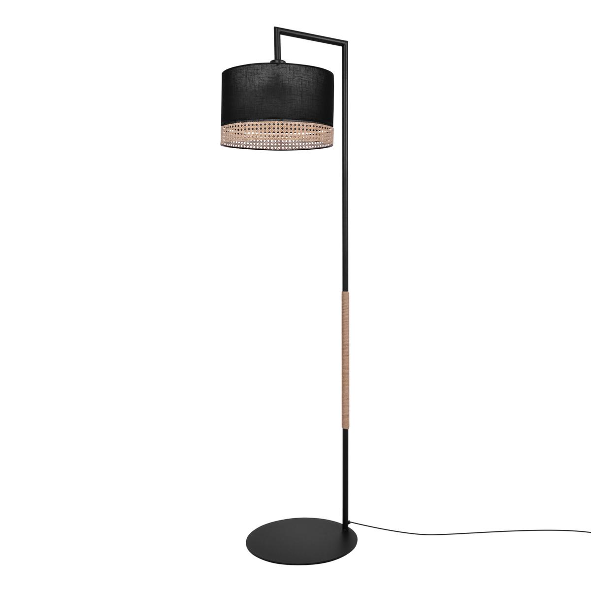 Lampa podłogowa K-4367 VIMBO 37x161x37 cm do salonu lub pokoju czarny/beżowy nr. 1