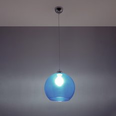 Lampa wisząca BALL błękitna 120x30x30cm nowoczesna E27 do salonu - Miniaturka zdjęcia nr 3