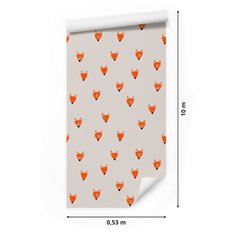 Tapeta Do Pokoju Dzieci Rysowane LISKI Zwierzątka  - Miniaturka zdjęcia nr 2