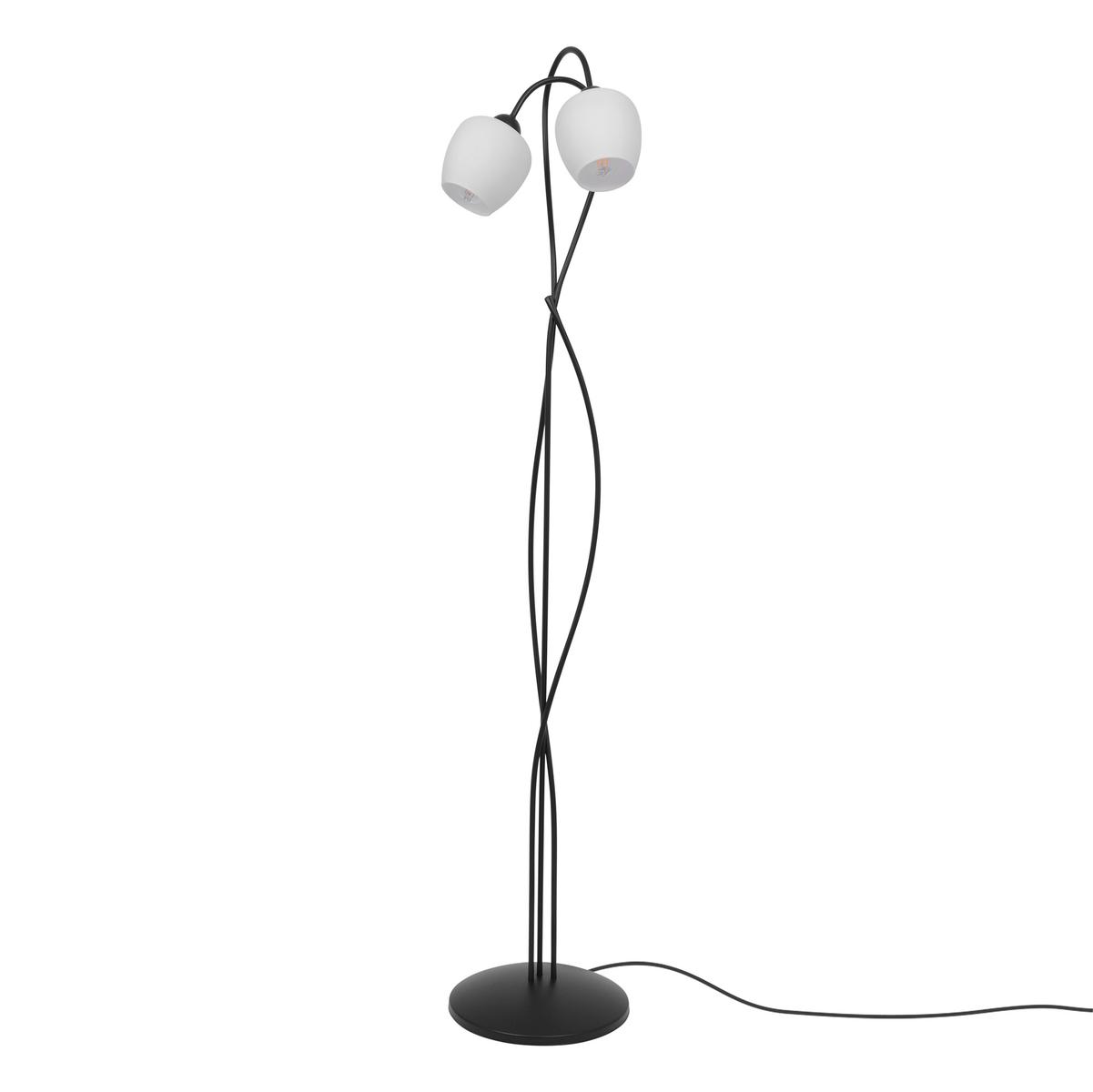 Lampa podłogowa K-5188 BELLA 30x156x30 cm do salonu lub pokoju czarny/biały