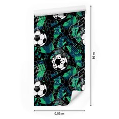 Tapeta Dla Chłopca Piłka Nożna SPORT Grunge Dekor  - Miniaturka zdjęcia nr 2