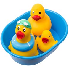 Zestaw 3szt kaczuszek do kąpieli dla dzieci w wanience 