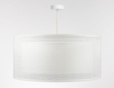 Lampa wisząca DUO 50cm  LEN LIGHT kremowa do salonu  - Miniaturka zdjęcia nr 3