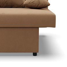 Kanapa 3-osobowa NOLA 191x92x91 cm wygodna sofa rozkładana z pojemnikiem do pokoju do salonu cappuccino - Miniaturka zdjęcia nr 6