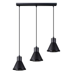 Lampa wisząca TAZILA 3 czarna 120x14x45cm nowoczesna ES111 do salonu - Miniaturka zdjęcia nr 1