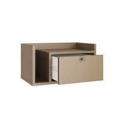 Szafka nocna wisząca AURA 50x35x22 cm stolik nocny do sypialni lewy cappuccino - Miniaturka zdjęcia nr 3