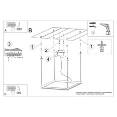 Żyrandol NELYA M 150x80x80 cm LED 4000K lampa loft wisząca do salony czarny - Miniaturka zdjęcia nr 7