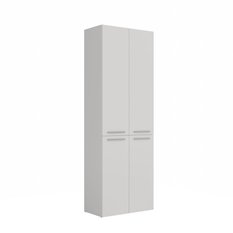 Słupek łazienkowy NEL DD 2K 174x60x30 cm szafka łazienkowa podwójny kosz na pranie regał biały mat - Miniaturka zdjęcia nr 3