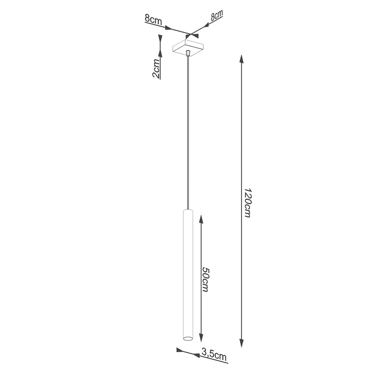 Lampa wisząca PASTELO 1 drewno 120x3.5x3.5cm nowoczesna lampa G9 do salonu nr. 5