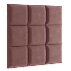 Panele tapicerowane 30x30 cm na ścianę kwadrat brudny róż - Miniaturka zdjęcia nr 3