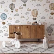 Naklejki Na Ścianę Dla Dzieci Balony 60x30 Gwiazdy Księżyce ZESTAW - Miniaturka zdjęcia nr 6