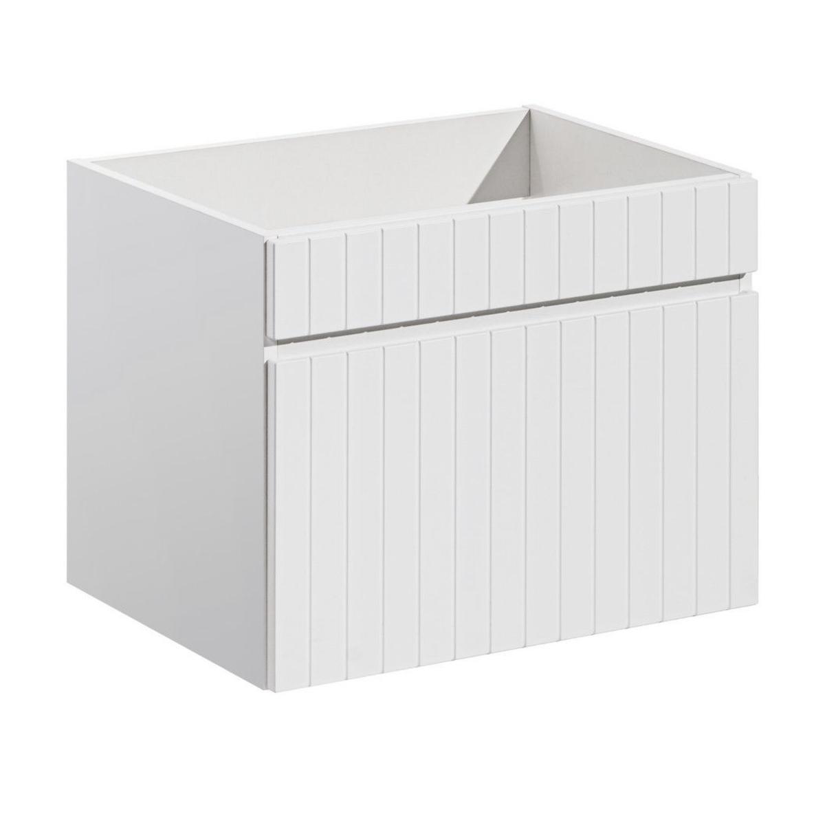 Szafka pod umywalkę ICONIC WHITE 63x46x46 cm bez blatu wysuwana szuflada biały mat 