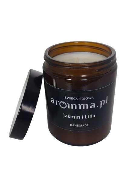 Świeca sojowa zapachowa Jaśmin i Lilia 180 ml - Aromma nr. 2