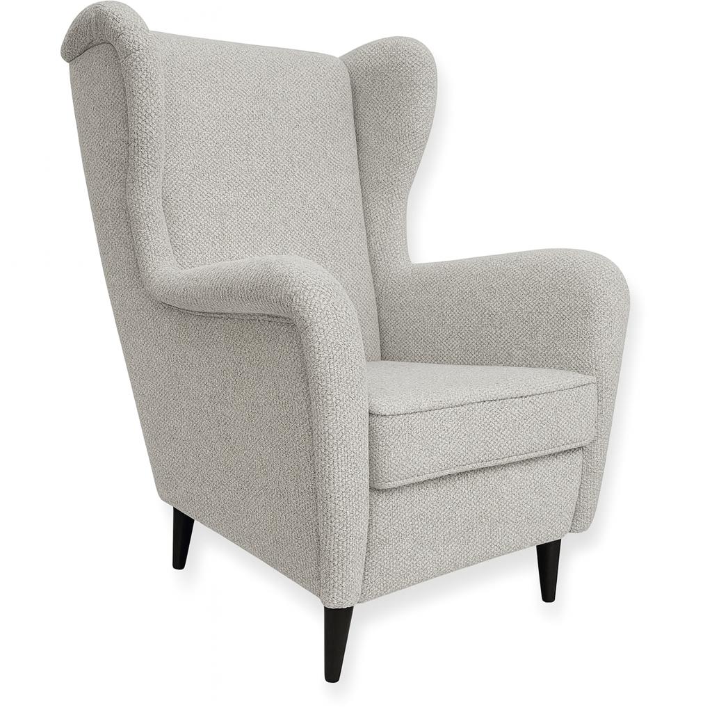Fotel uszak VOXI 104x90x88 cm w tkaninie cosmic szary – komfortowy i stylowy do salonu lub karmienia  nr. 2