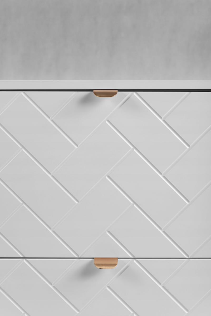 Szafka łazienkowa TREND 80 cm z regałem i blatem biały dąb craft nr. 13