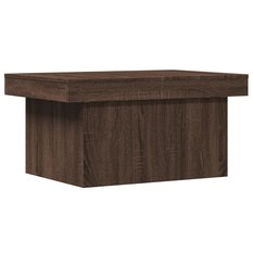 Stolik kawowy 80x55x40 cm brązowy dąb elegancki do salonu - Miniaturka zdjęcia nr 4