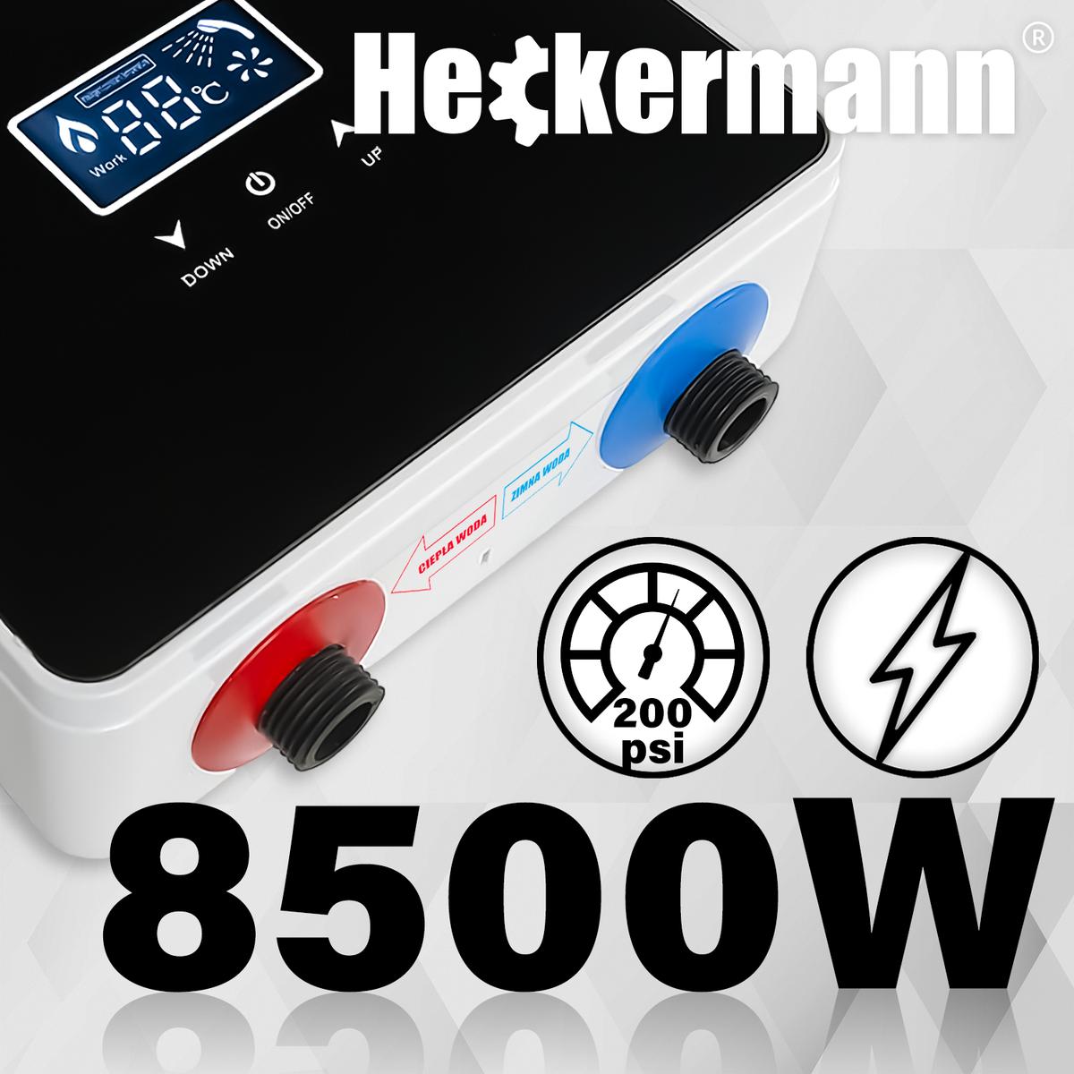 Przepływowy elektryczny podgrzewacz wody Heckermann DSK-60 8,5kW nr. 2