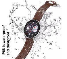 Smartwatch Rubicon RNCE78 , koperta 53x45x12 mm z wyświetlaczem TFT IPS 1.32"wymienne paski skórzany i silikonowy, IP67, Bluetooth Call. - Miniaturka zdjęcia nr 11