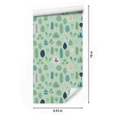Tapeta, Abstrakcyjny Las, Liście, Dekoracja do Salonu - Miniaturka zdjęcia nr 2