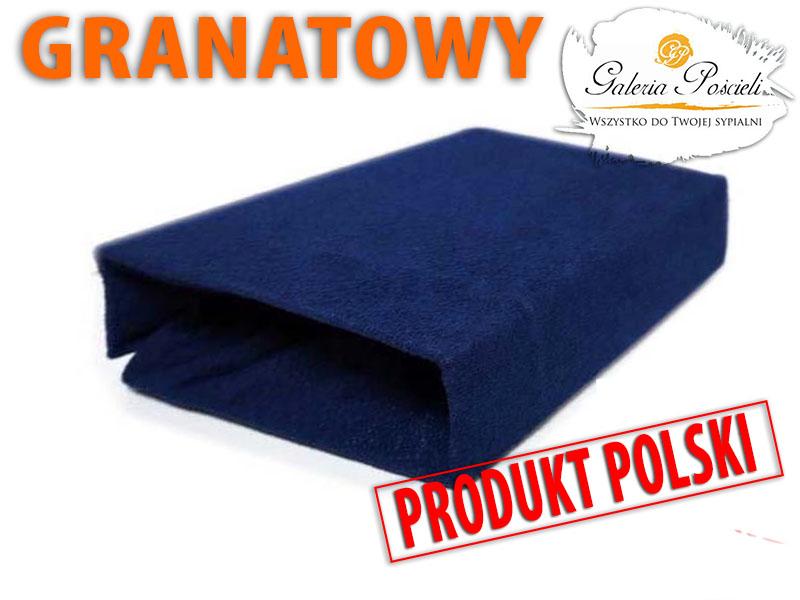 Prześcieradło frotte 90x200cm GRANATOWY nr. 2