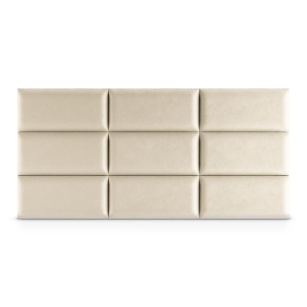 Panele tapicerowane  50x30 cm na ścianę magic velvet kremowy nr. 4