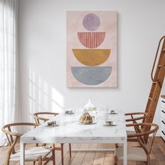 Obraz Na Płótnie Abstrakcja Japoński Styl Boho Minimalizm 80x120cm - Miniaturka zdjęcia nr 4