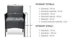 Krzesło/Fotel 2szt z technorattanu - Miniaturka zdjęcia nr 10