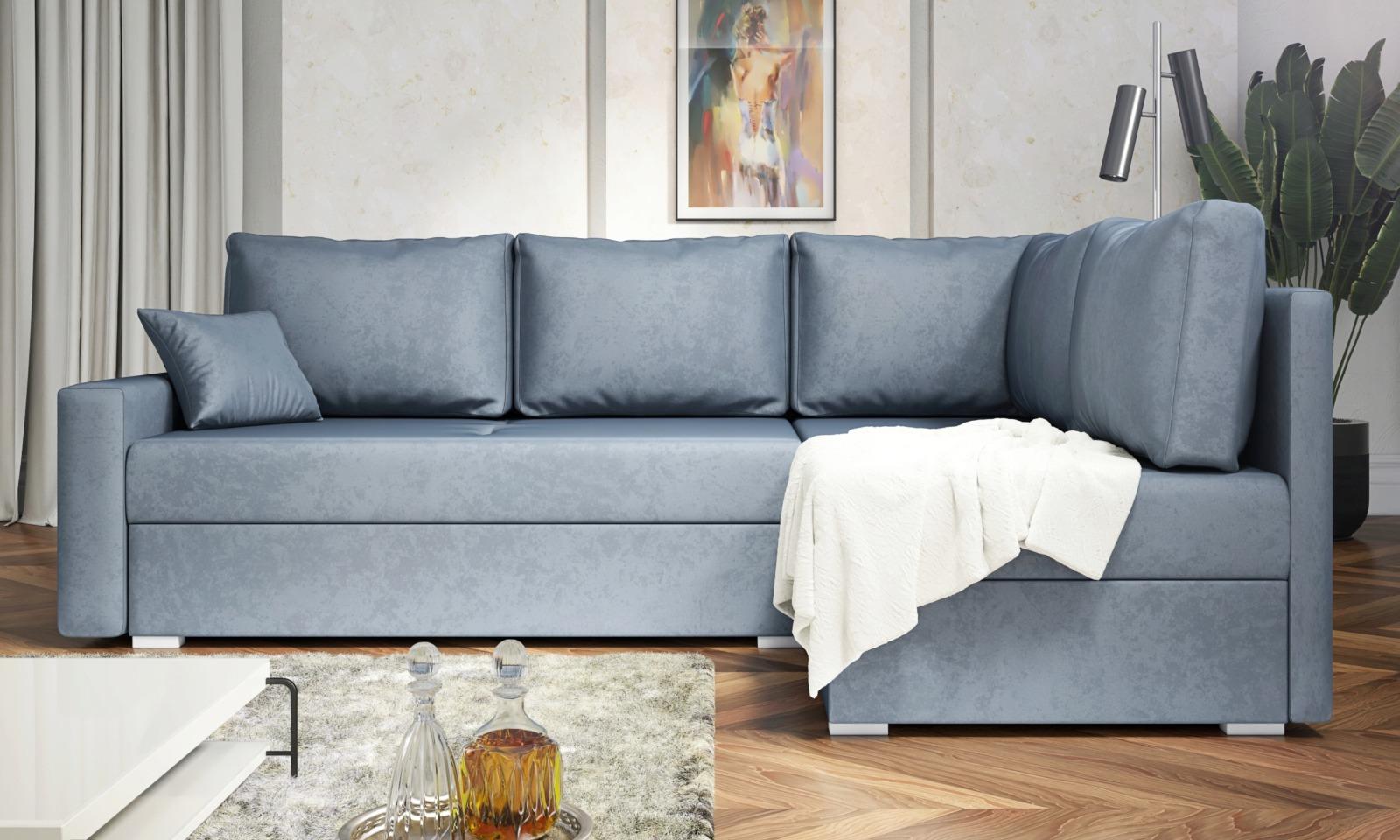 Narożnik Fino 74x145x228 cm do salonu rozkładana paros beżowa nr. 6