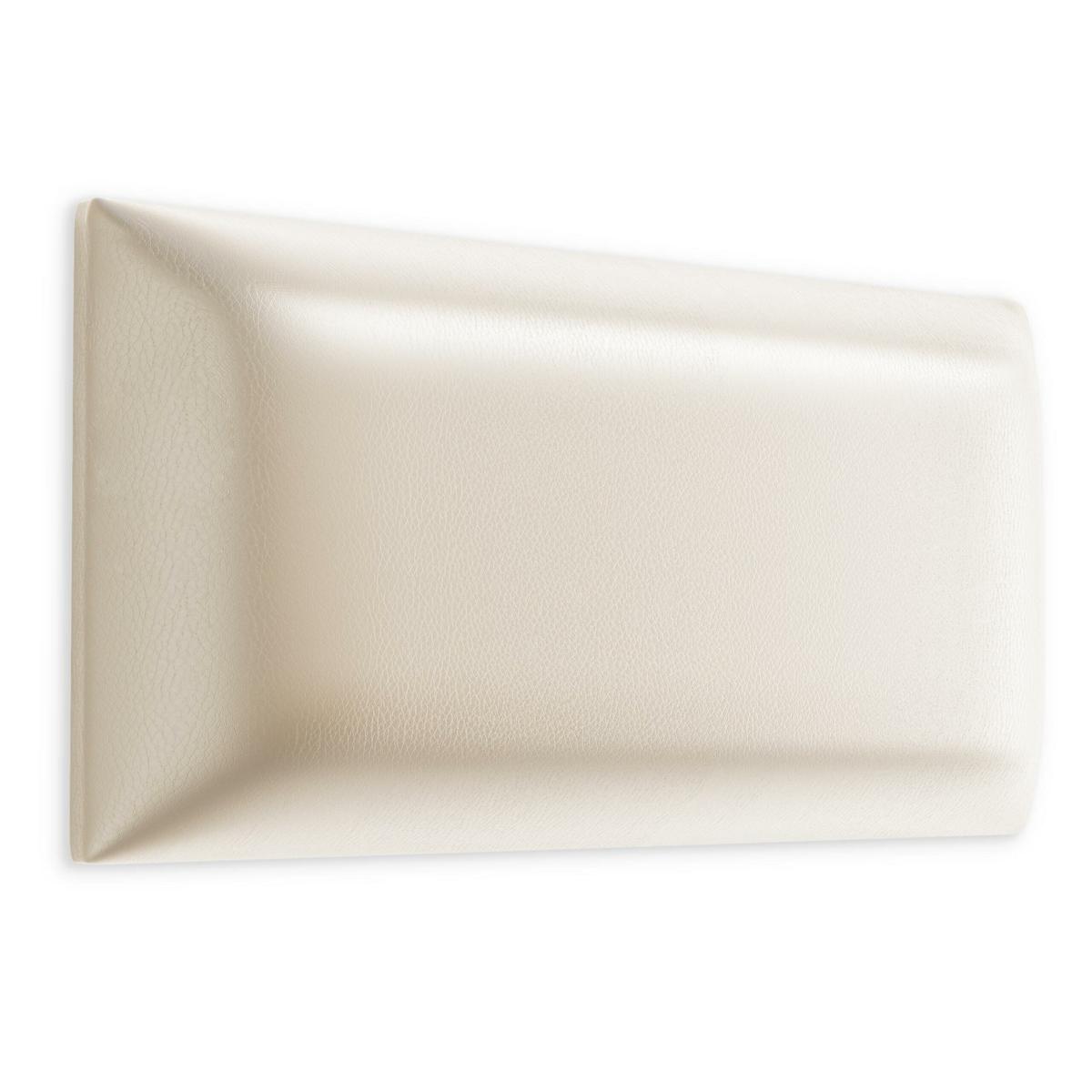 Panele tapicerowane 80x20 na ścianę eko skóra kremowy