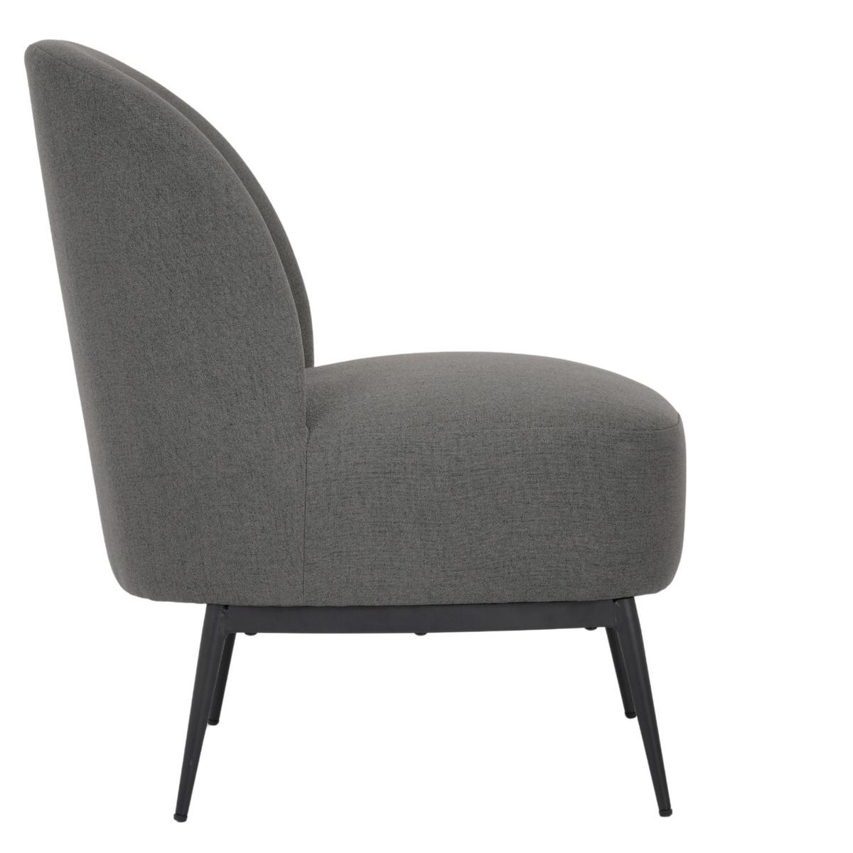 Fotel VAYA tapicerowany 57x71x81 cm nowoczesny nogi czarne szary nr. 4