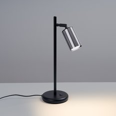 Lampa biurkowa WINX 44x15x13 cm lampka na biurko tuba czarny chrom GU10 do biura pokoju - Miniaturka zdjęcia nr 3