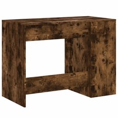  Biurko 102x50x75 cm z otwartymi półkami przydymiony dąb do biura lub gabinetu - Miniaturka zdjęcia nr 6