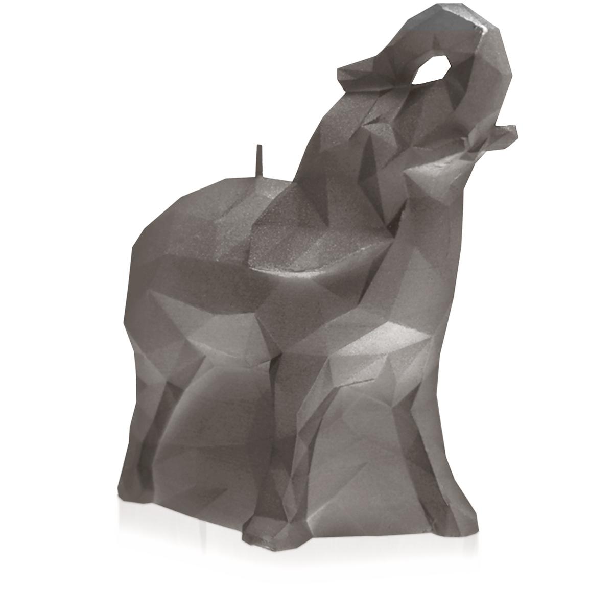 Świeca Elephant Low-Poly Gray Small nr. 2