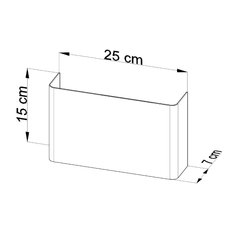 Kinkiet COPERTURA biały 15x7x25cm nowoczesny G9 do salonu - Miniaturka zdjęcia nr 4