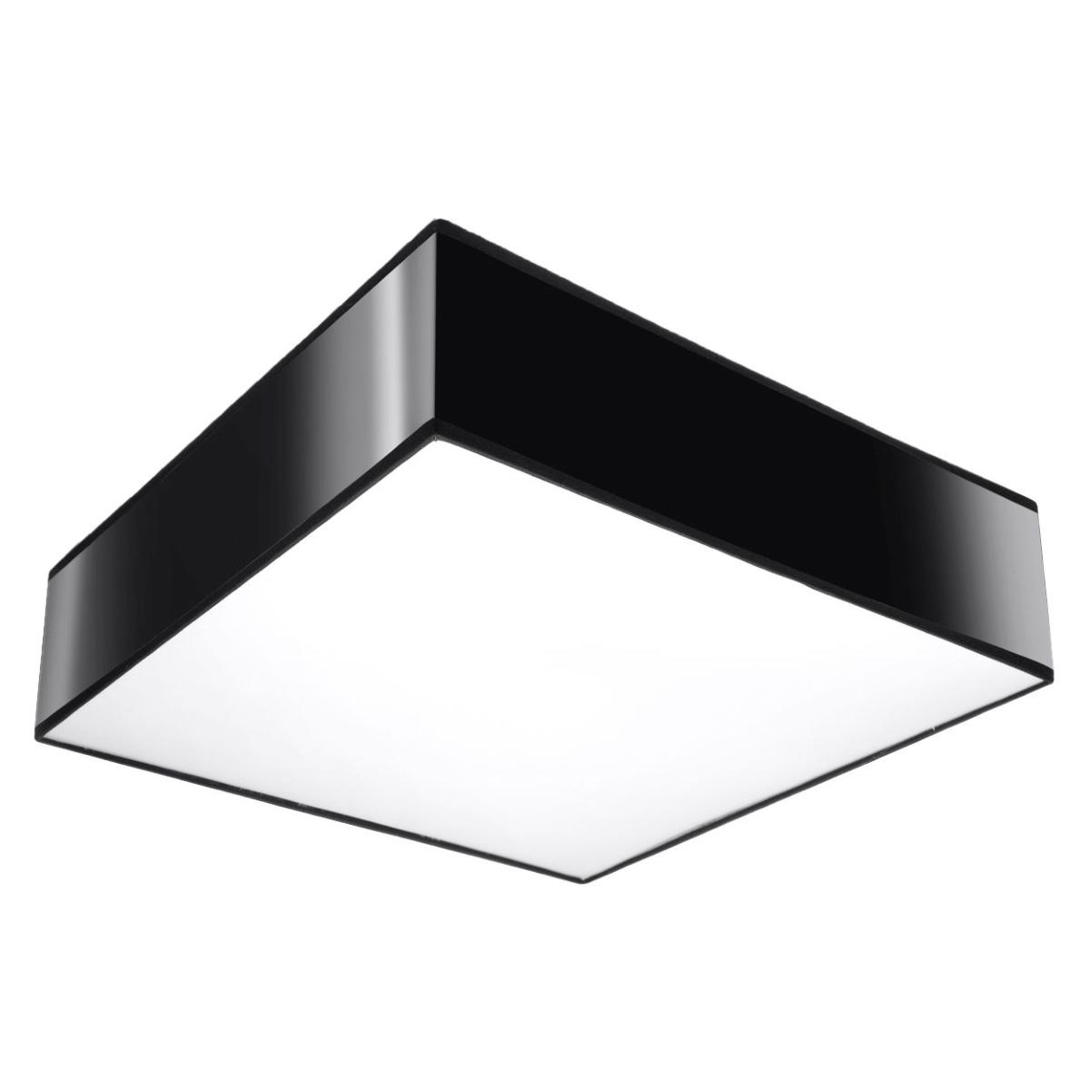 Plafon HORUS 35 czarny 11x35x35cm nowoczesna lampa E27 do salonu