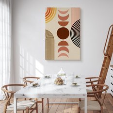 Obraz Na Płótnie Styl Boho Figury Geometryczne Kształty 80x120cm - Miniaturka zdjęcia nr 4